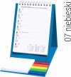 Kalendarz biurkowy na rok 2023 tygodniowy z notesem i znacznikami