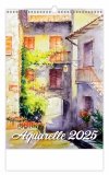 Kalendarz ścienny wieloplanszowy Aquarelle 2025 - okładka