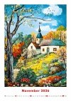 H21 Kalendarz ścienny wieloplanszowy Art Naive 2026