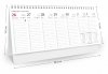 Kalendarz biurkowy stojący niebieski GÓRY 2023 - wymiary kalendarza i kalendarium
