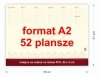 duży biuwar A2 z planem tygodnia na rok 2025