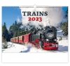 Kalendarz ścienny wieloplanszowy Trains 2023 - okładka