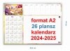 Podkład na biurko do planowania na rok 2024-2025