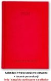 Kalendarz książkowy 2024 A5 z tłoczoną personalizacją czerwony