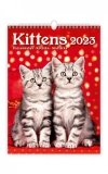 Kalendarz ścienny wieloplanszowy Kittens 2023 - okładka 