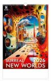 E08 Kalendarz ścienny wieloplanszowy Surreal New Worlds 2026 - exclusive edition
