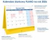 Kalendarz 2026 PLANO stojący na twardej podstawce