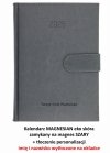 kalendarz z wytłoczoną personalizacją na okładce