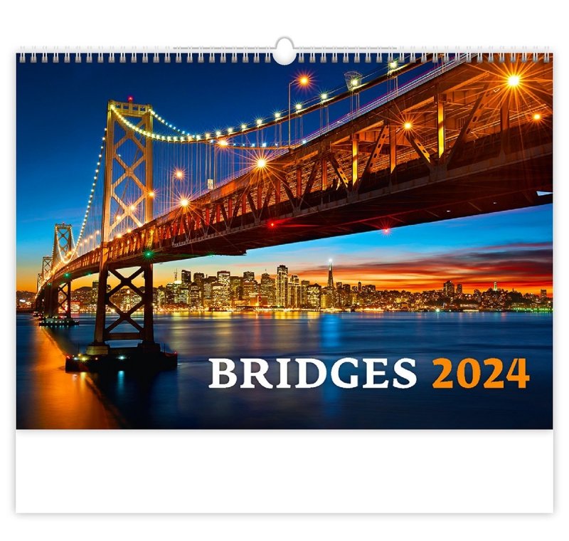 Kalendarz ścienny wieloplanszowy Bridges 2024 - okładka