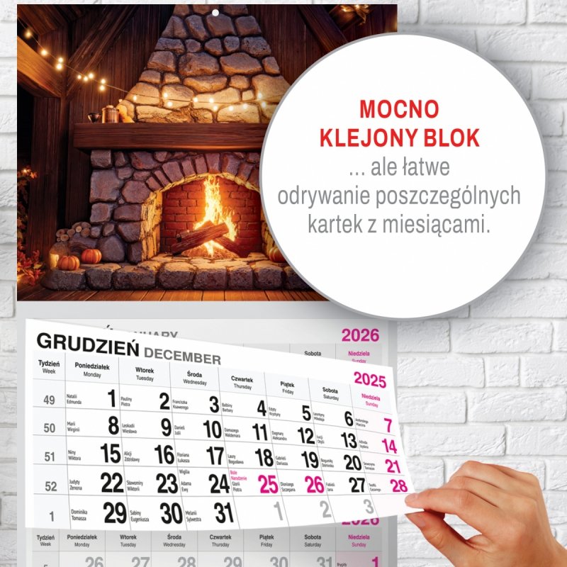Kalendarz TRÓJDZIELNY PREMIUM 2026 KOMINEK