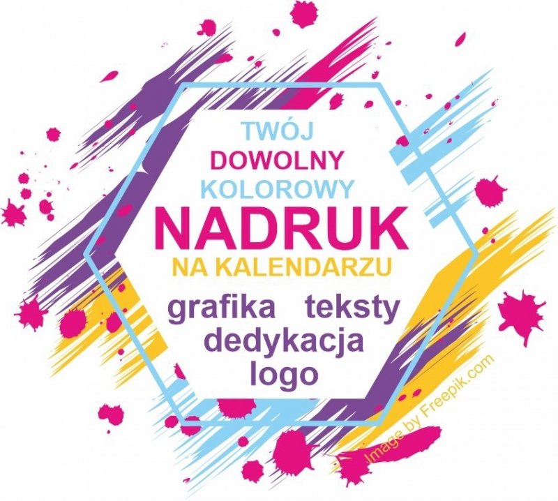 Nadruk na kalendarzu wieloplanszowym 