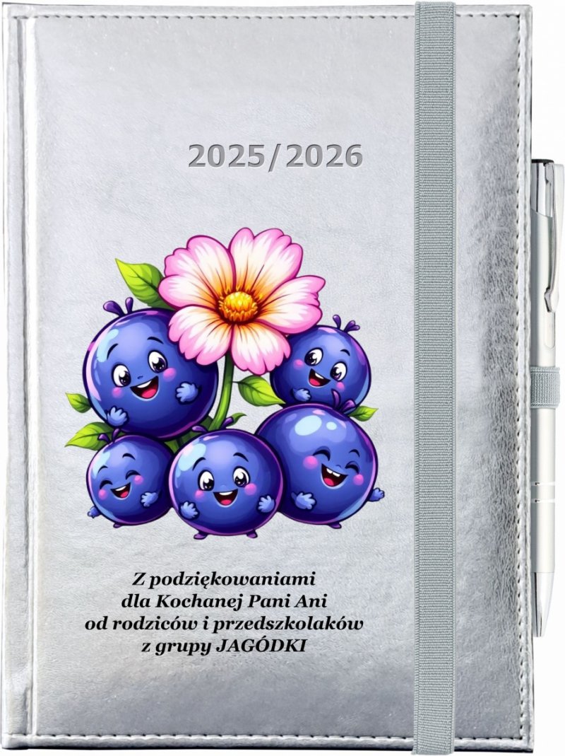 okładka kalendarza nauczyciela przedszkola z nadrukiem UV