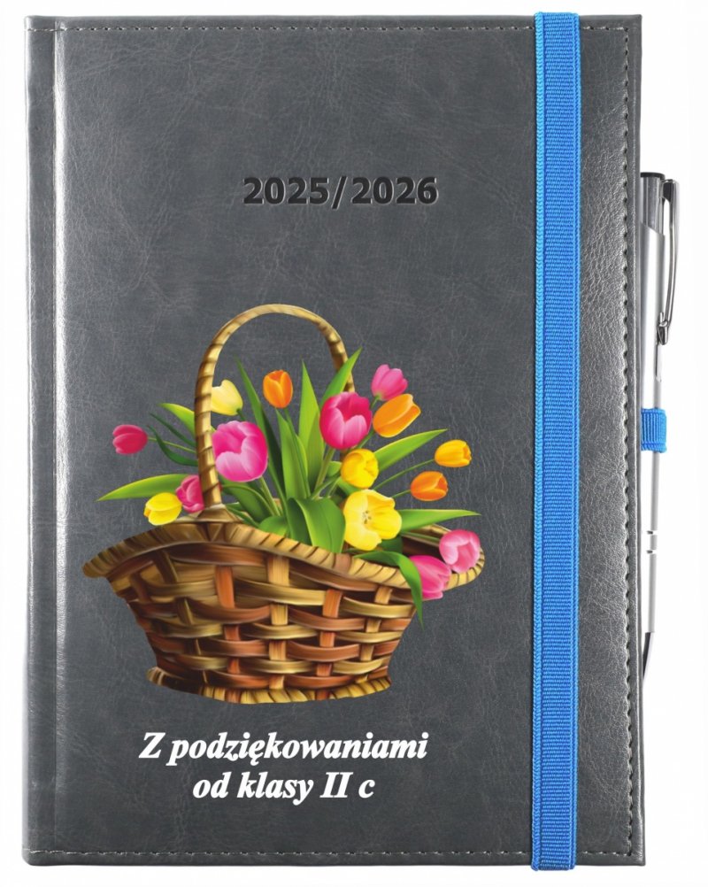 okładka kalendarza nauczyciela z nadrukiem UV