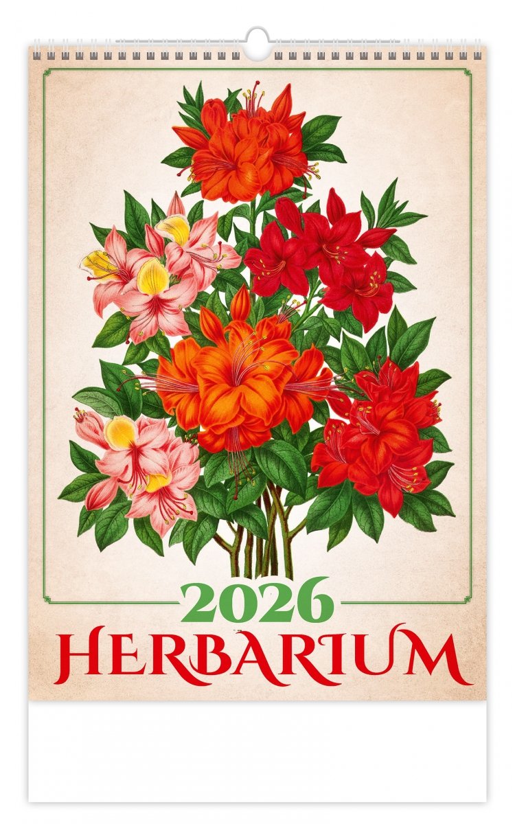 N144 Kalendarz ścienny wieloplanszowy Herbarium 2026