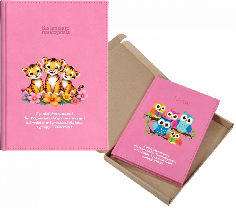 kalendarz dla nauczyciela na rok 2026/2027 z pudełkiem w komplecie