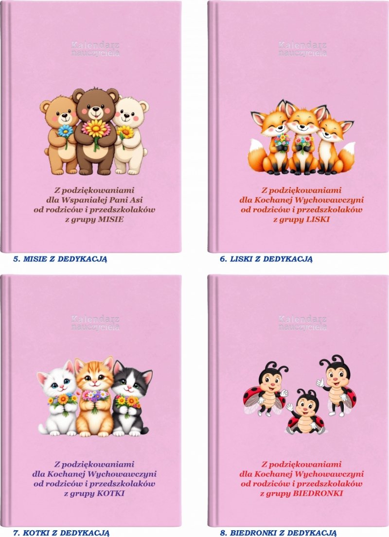 kalendarz książkowy dla pedagoga na rok szkolny 2026/2027 z grafiką na okładce