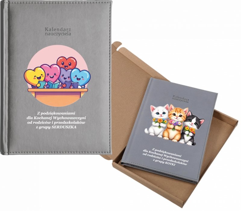 kalendarz dla nauczyciela na rok 2026/2027 z pudełkiem w komplecie