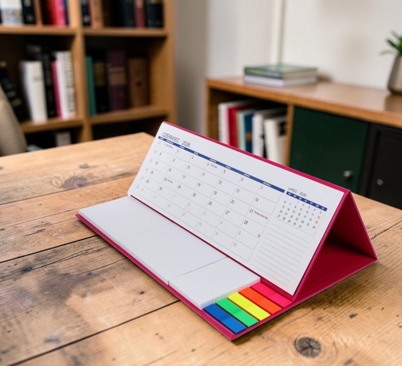 kalendarz do postawienia na biurku, dla ucznia na rok szkolny 26/27