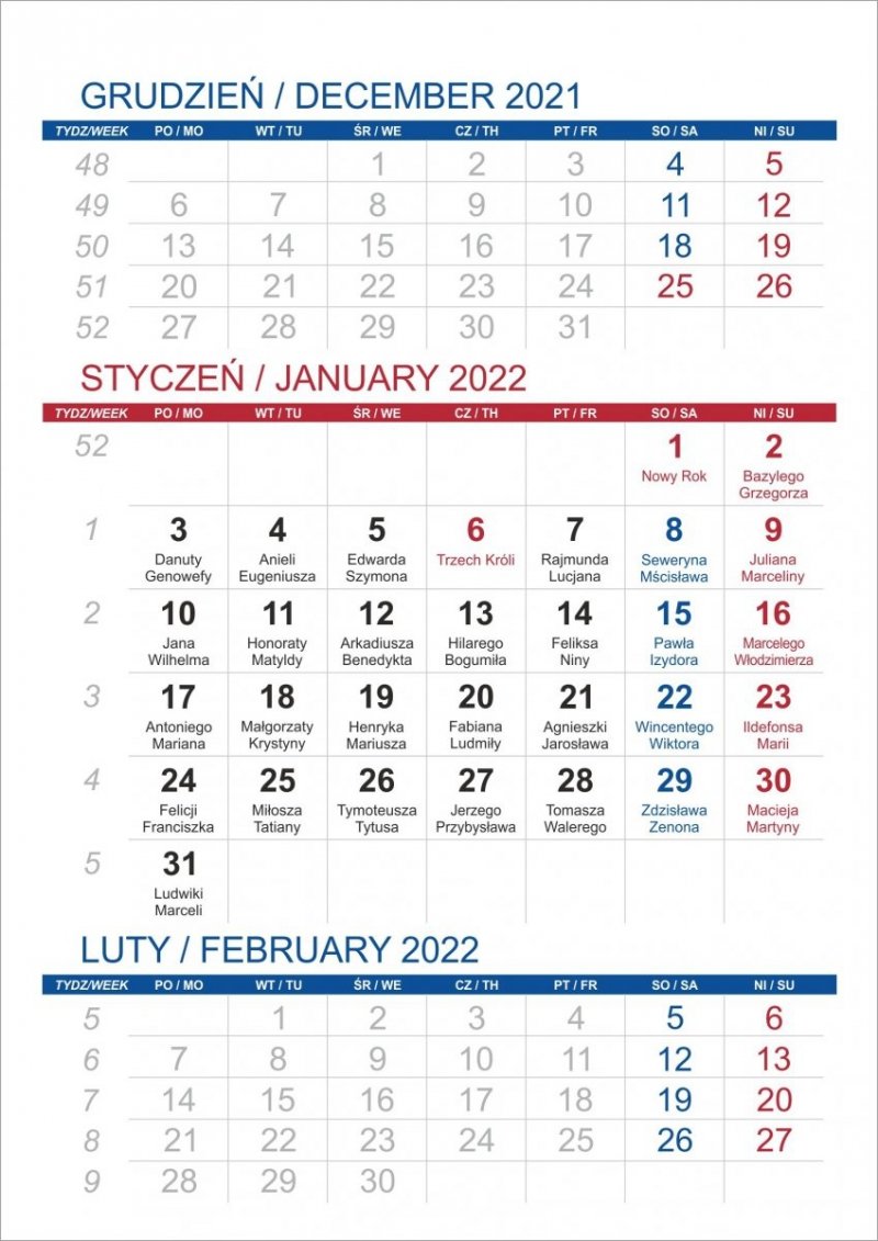 Kalendarz biurkowy z notesem i znacznikami TOP 3-miesięczny 2022 zielony