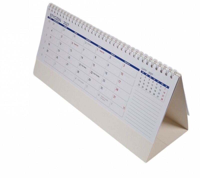 kalendarz do postawienia na biurku dla uczniów na rok 2026/2027