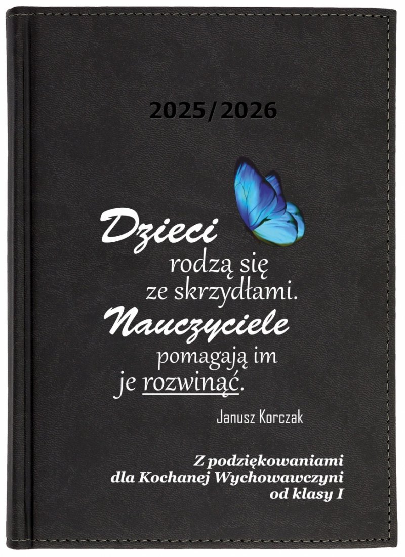 kalendarz książkowy na rok szkolny 2025/2026 z dedykacją dla nauczyciela