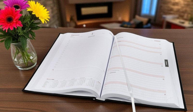 kalendarz książkowy 2026 każdy dzień na osobnej stronie