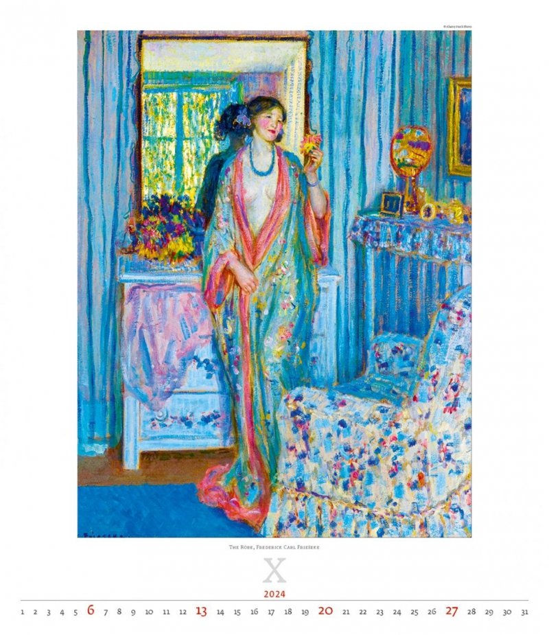 Kalendarz ścienny wieloplanszowy Impressionism 2024 - exclusive edition - październik 2024