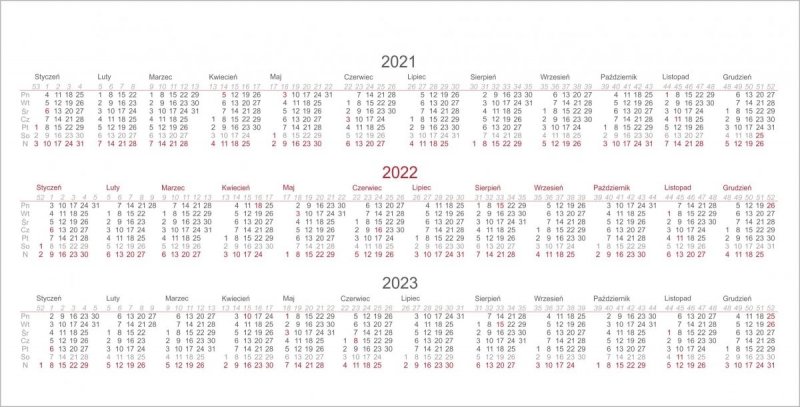 Kalendarz biurkowy z notesami i znacznikami MIDI TYGODNIOWY 2022 niebieski