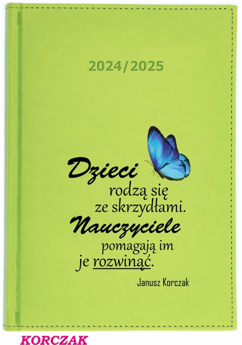 Kalendarz z nadrukiem na okładce - KORCZAK