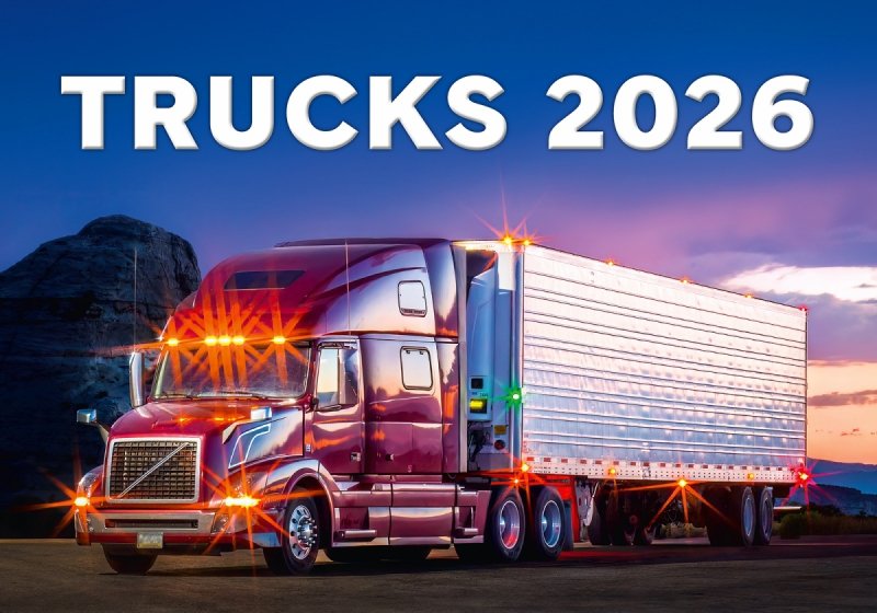 H24 Kalendarz ścienny wieloplanszowy Trucks 2026