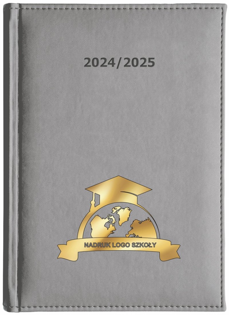 kalendarze książkowe z logo i danymi szkoły
