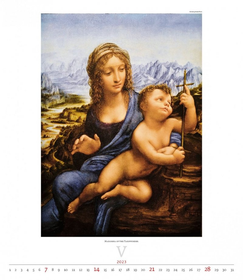 Kalendarz ścienny wieloplanszowy Leonardo da Vinci 2023 - exclusive edition - maj 2023