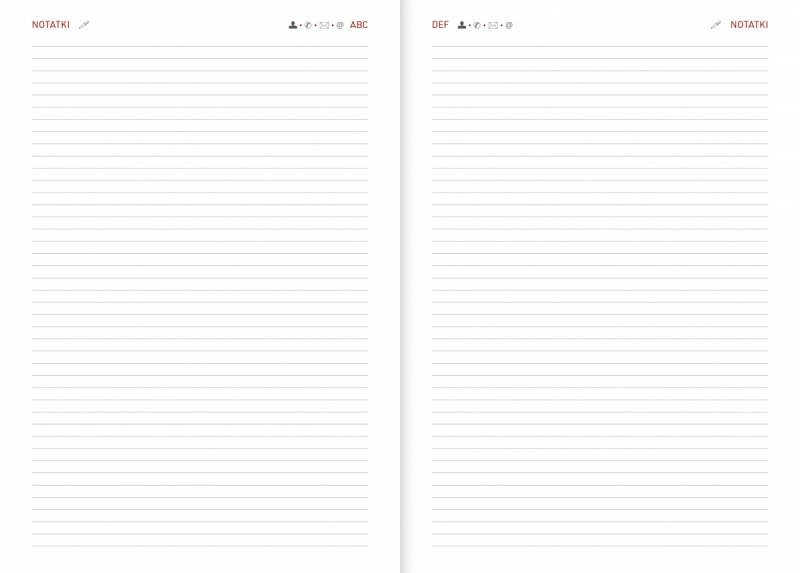 notes teleadresowy w kalendarzu dla nauczyciela na rok szkolny 2025/26