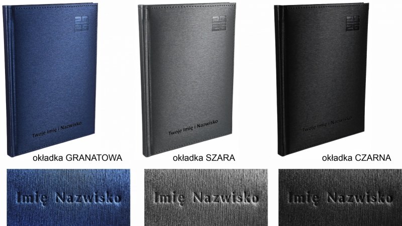 kolory okładek kalendarzy z personalizacją na rok 2026