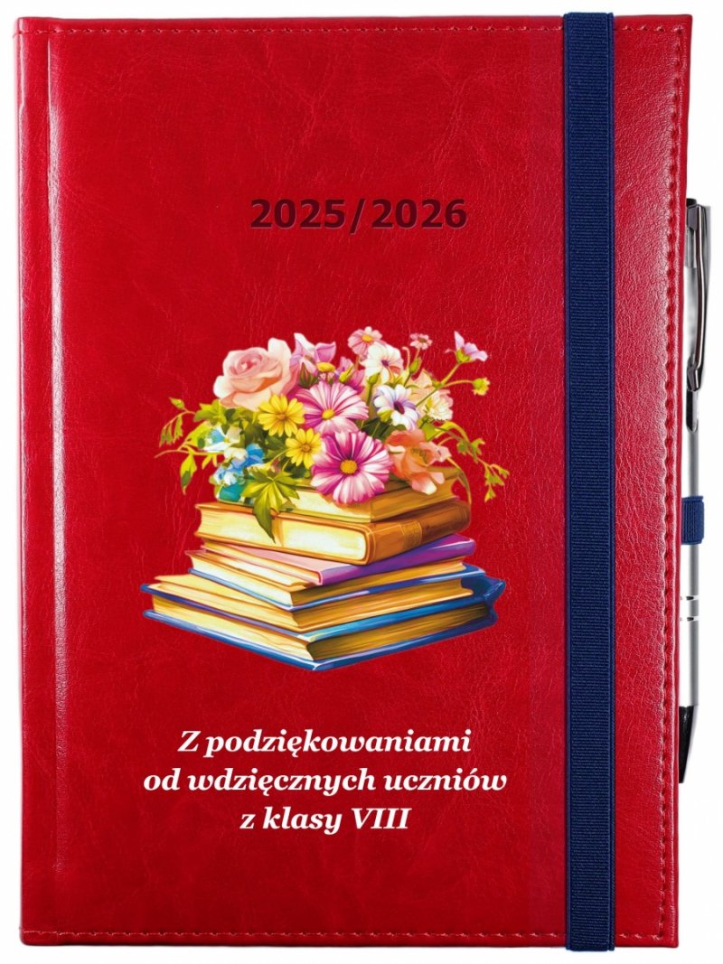 okładka kalendarza nauczyciela z nadrukiem UV