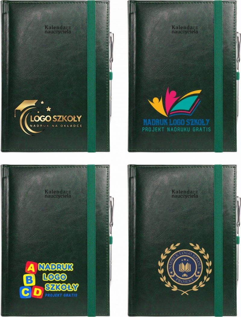 kalendarz z logo szkoły na okładce na rok 2026/2027