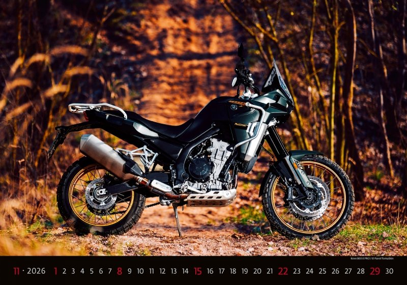 H23 Kalendarz ścienny wieloplanszowy Motorbikes 2026