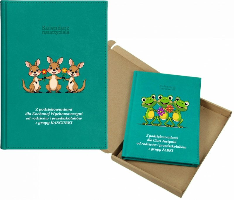 kalendarz dla nauczyciela na rok 2026/2027 z pudełkiem w komplecie