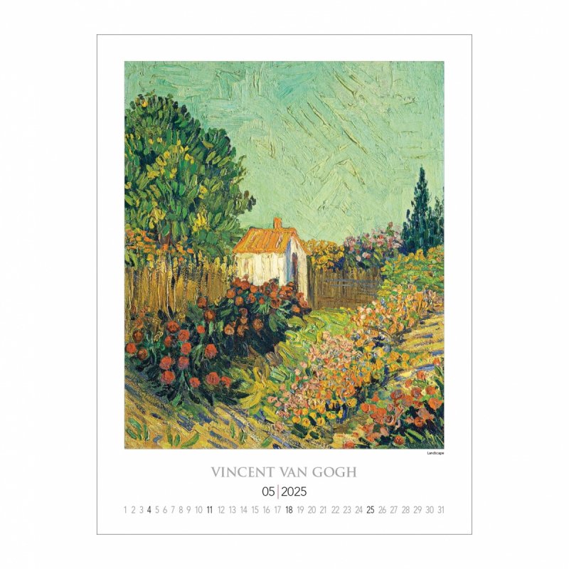 Kalendarz ścienny wieloplanszowy Vincent Van Gogh 2025 - maj 2025