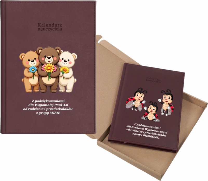 kalendarz dla nauczyciela na rok 2026/2027 z pudełkiem w komplecie