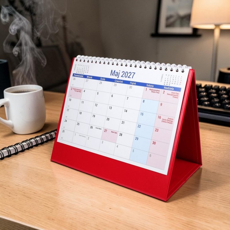 kalendarz biurkowy szkolny dla ucznia na rok 2026/2027