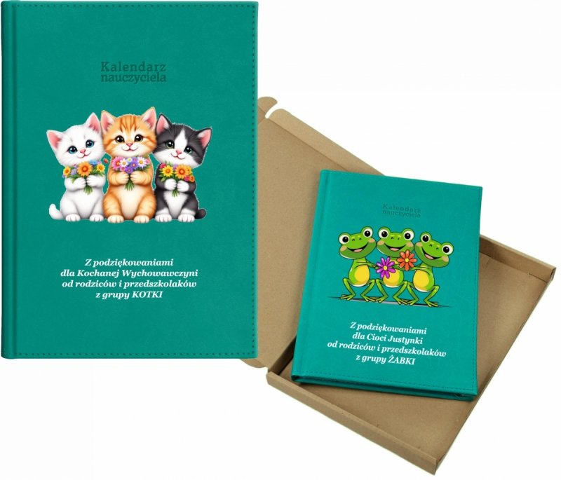 kalendarz dla nauczyciela na rok 2026/2027 z pudełkiem w komplecie
