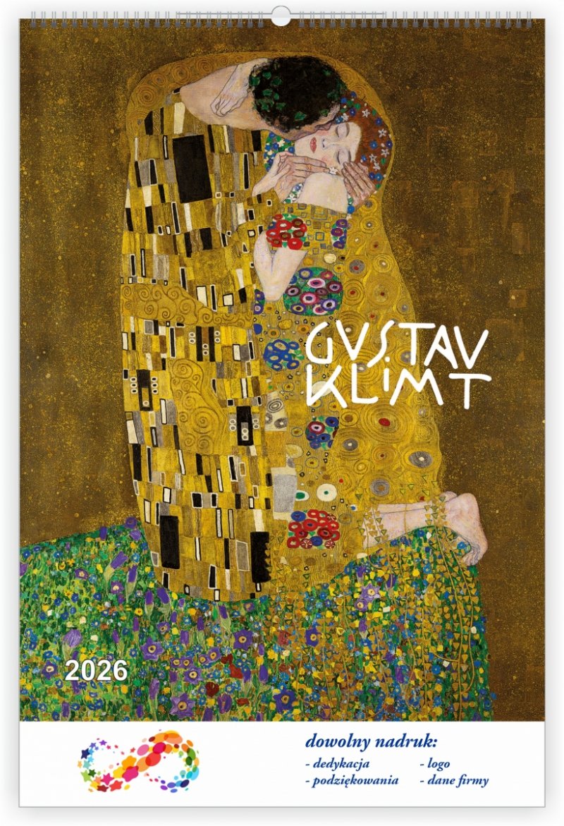 C05 Kalendarz ścienny wieloplanszowy Gustav Klimt 2026 Z NADRUKIEM