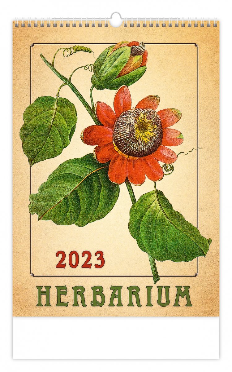Kalendarz ścienny wieloplanszowy Herbarium 2023 - okładka 