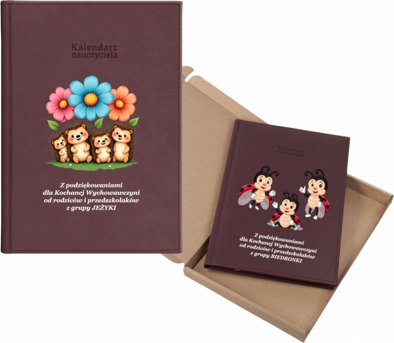 kalendarz dla nauczyciela na rok 2026/2027 z pudełkiem w komplecie