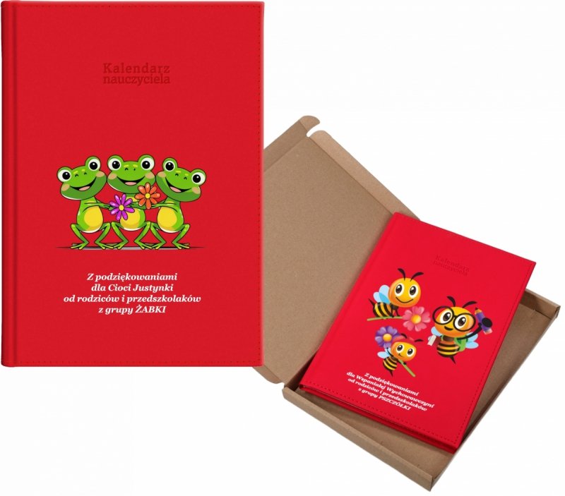 kalendarz dla nauczyciela na rok 2026/2027 z pudełkiem w komplecie