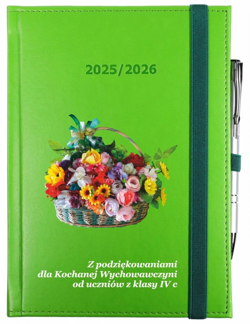 okładka kalendarza nauczyciela z nadrukiem UV