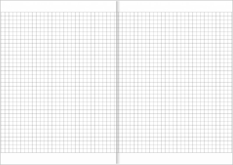 Notes A5 papier biały w kratkę - przykładowa kartka z notatnika