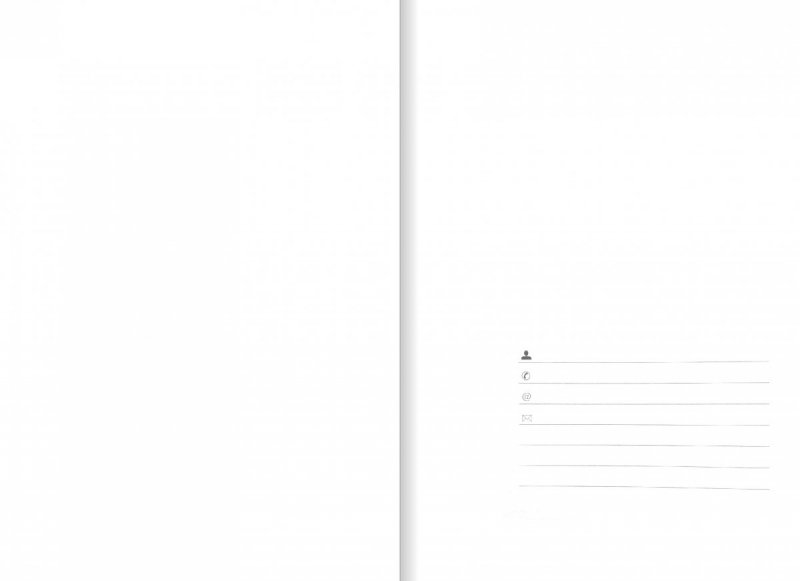 Notes A5 papier biały w kratkę - strona tytułowa