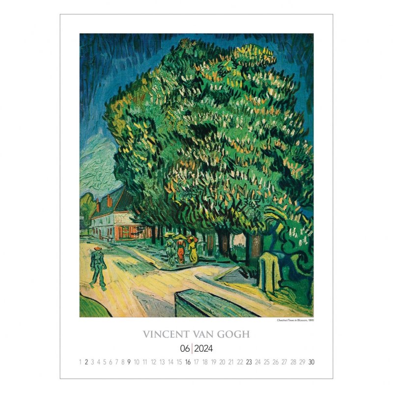 Kalendarz ścienny Vincent Van Gogh 2024 - czerwiec 2024